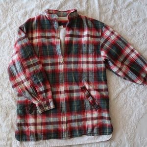 Inner Court Zip-Up Flannel Jacket